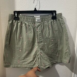 American Eagle Outfitters Sage Cactus Print Shorts